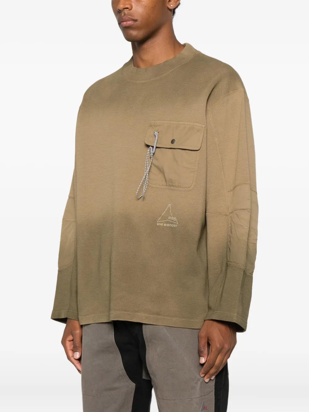 トップス ROA x and wander garment dye printed T ROA X And Wander Garment-Dyed T-Shirt in Natural for Men | Lyst