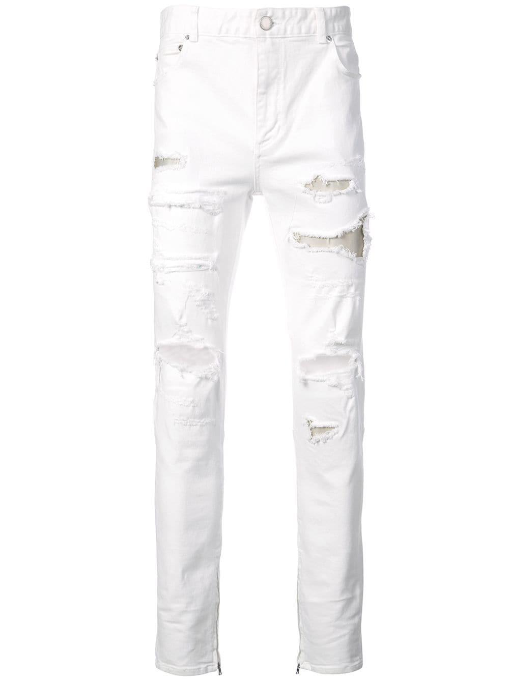 God's Masterful Children Denim Ripped Slim-fit Jeans in White for Men ...