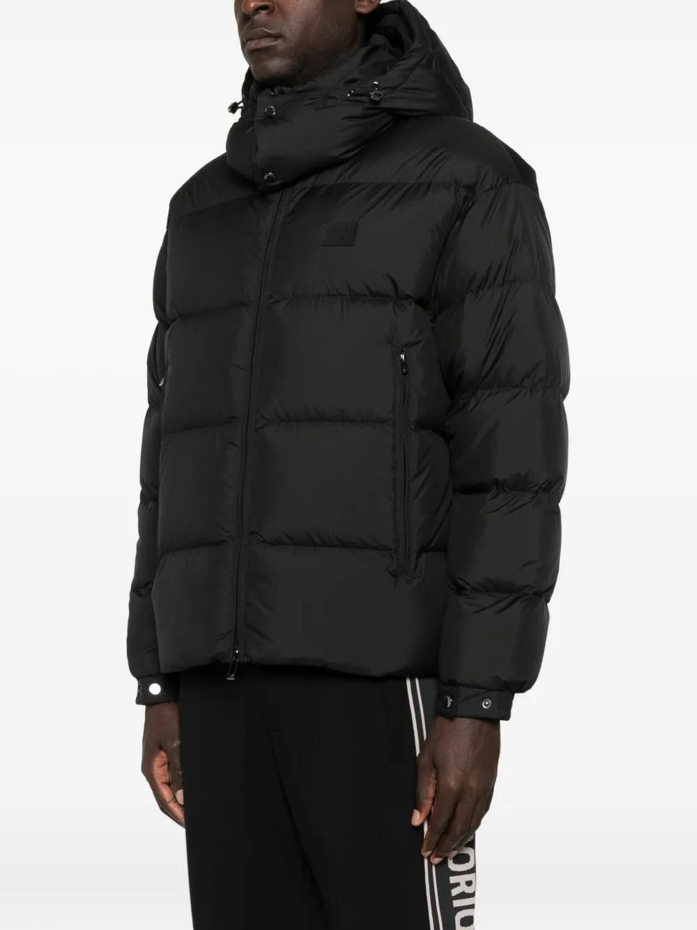 Emporio Armani Nylon Short Down Jacket in Black for Men | Lyst