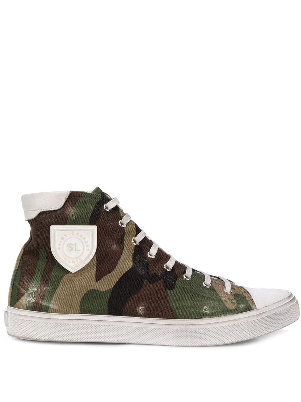 saint laurent andy sneaker camo