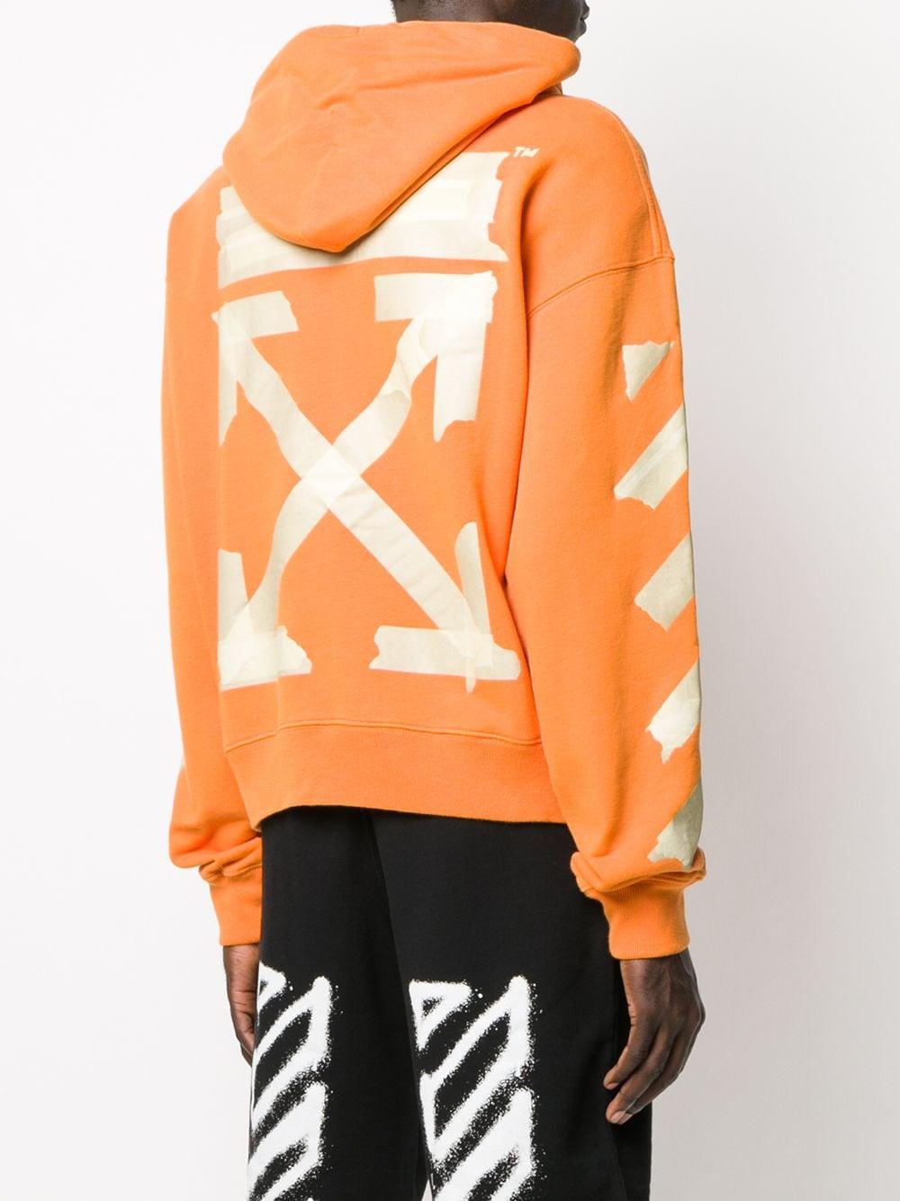 Off-White c/o Abloh Tape Arrows Print Hoodie in for Lyst