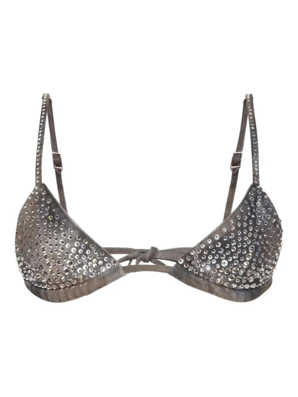 インナー・ルームウェアその他 THE ATTICO Rhinestone bra Black 250WCL00001 The attico Rhinestone bra available on julian-fashion.com