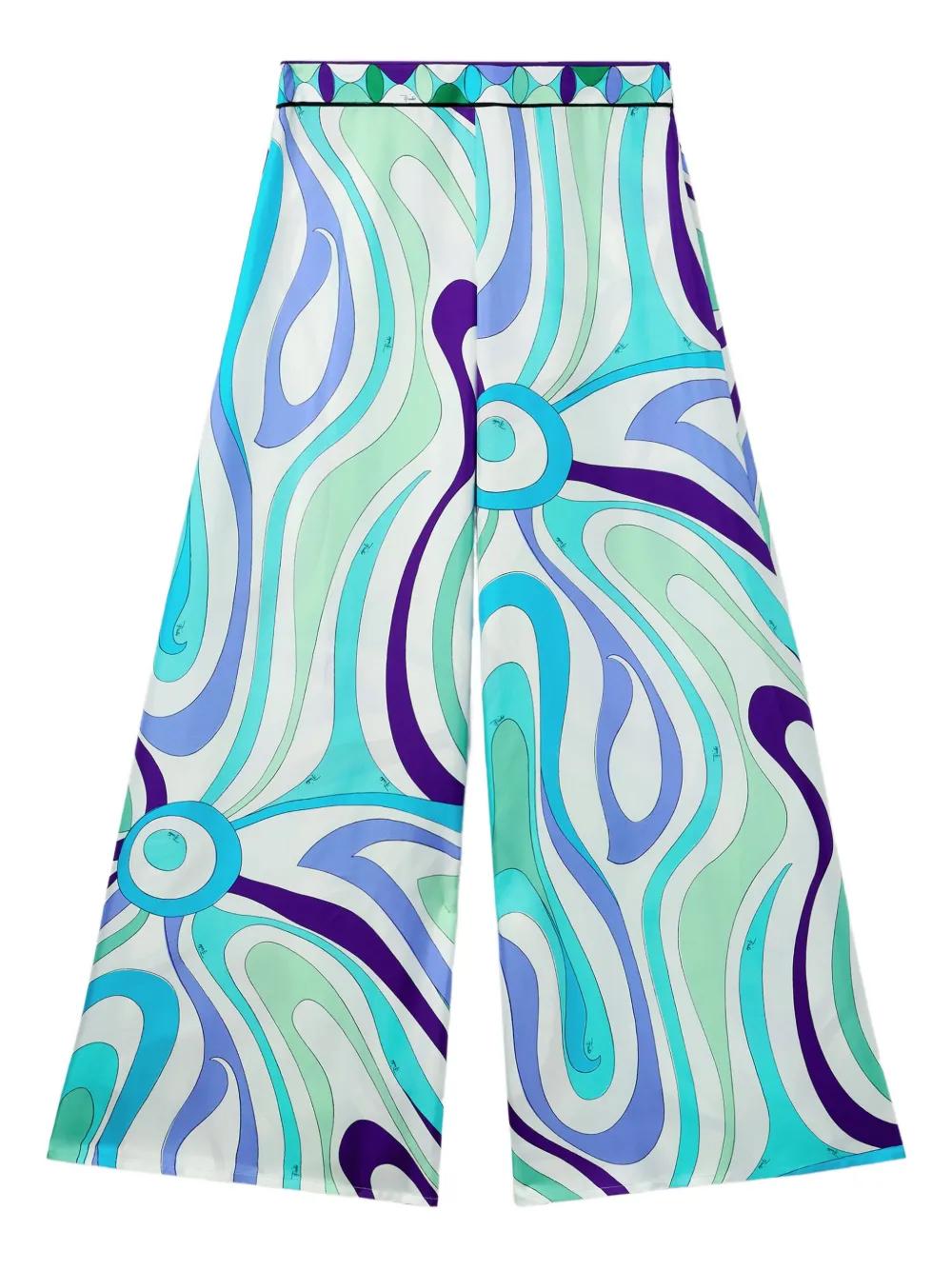 【Emilio Pucci】Palazzoパンツ【関税送料込】 EMILIO PUCCI - 美品 エミリオプッチ EMILIO PUCCI パンツ