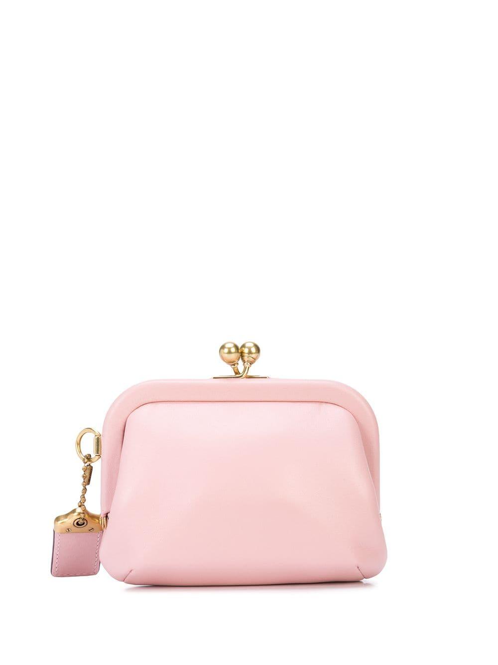 COACH Kisslock Coin Purse in Pink