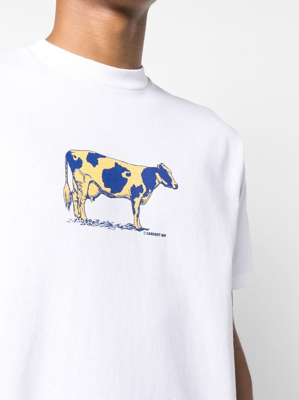Carhartt WIP Cow-print Cotton T-shirt in White for Men Lyst