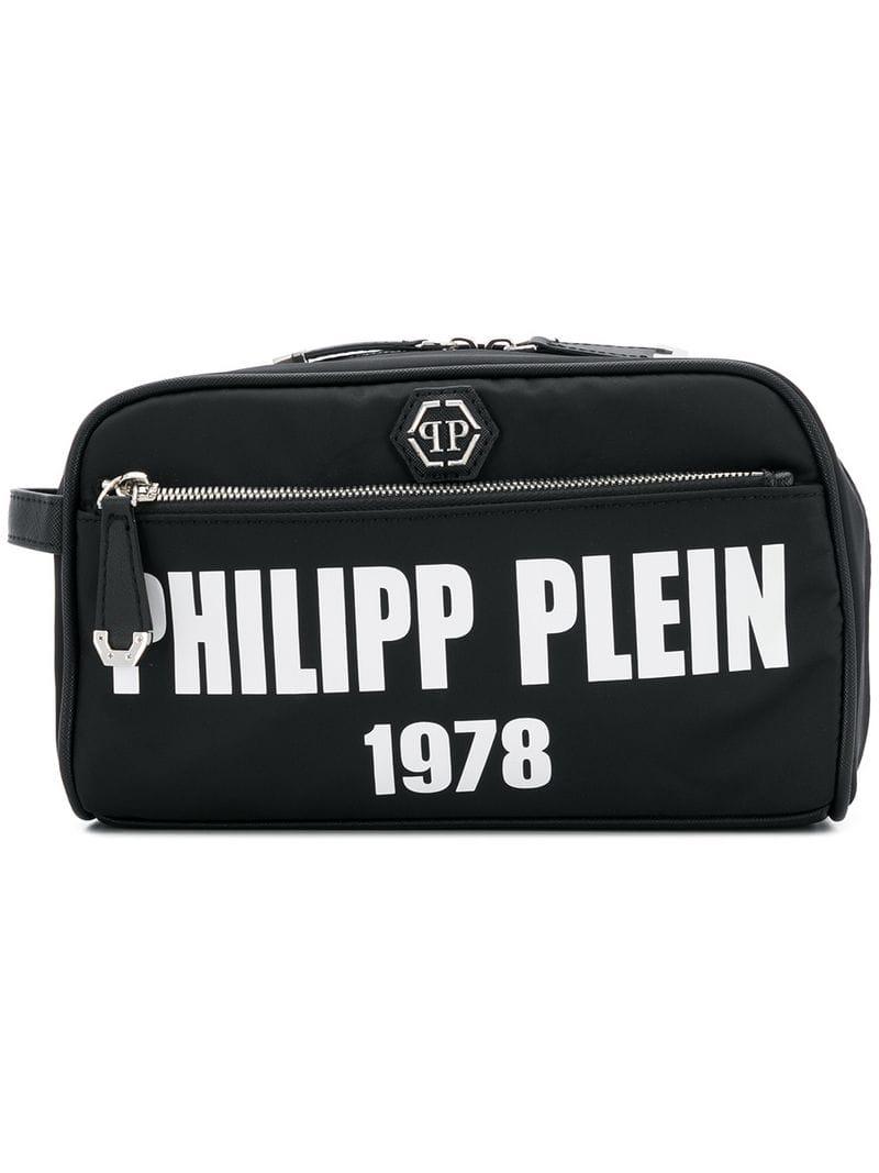 Neceser con logo estampado Philipp Plein de Tejido sintético de color Negro  para hombre | Lyst