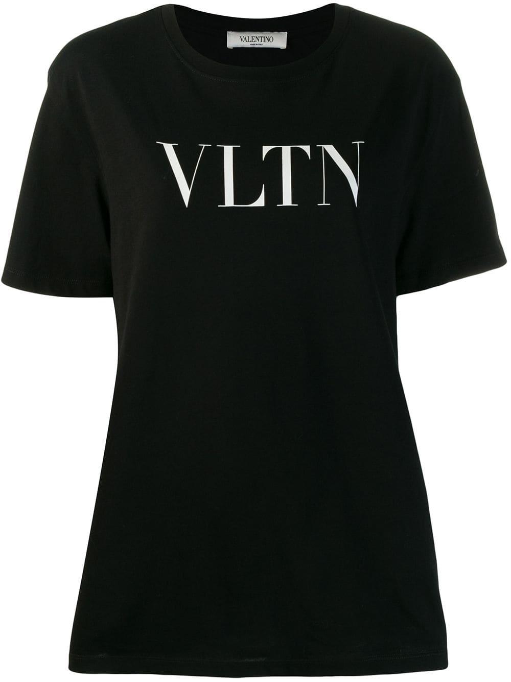 Valentino Vltn Logo T-shirt in Black - Lyst