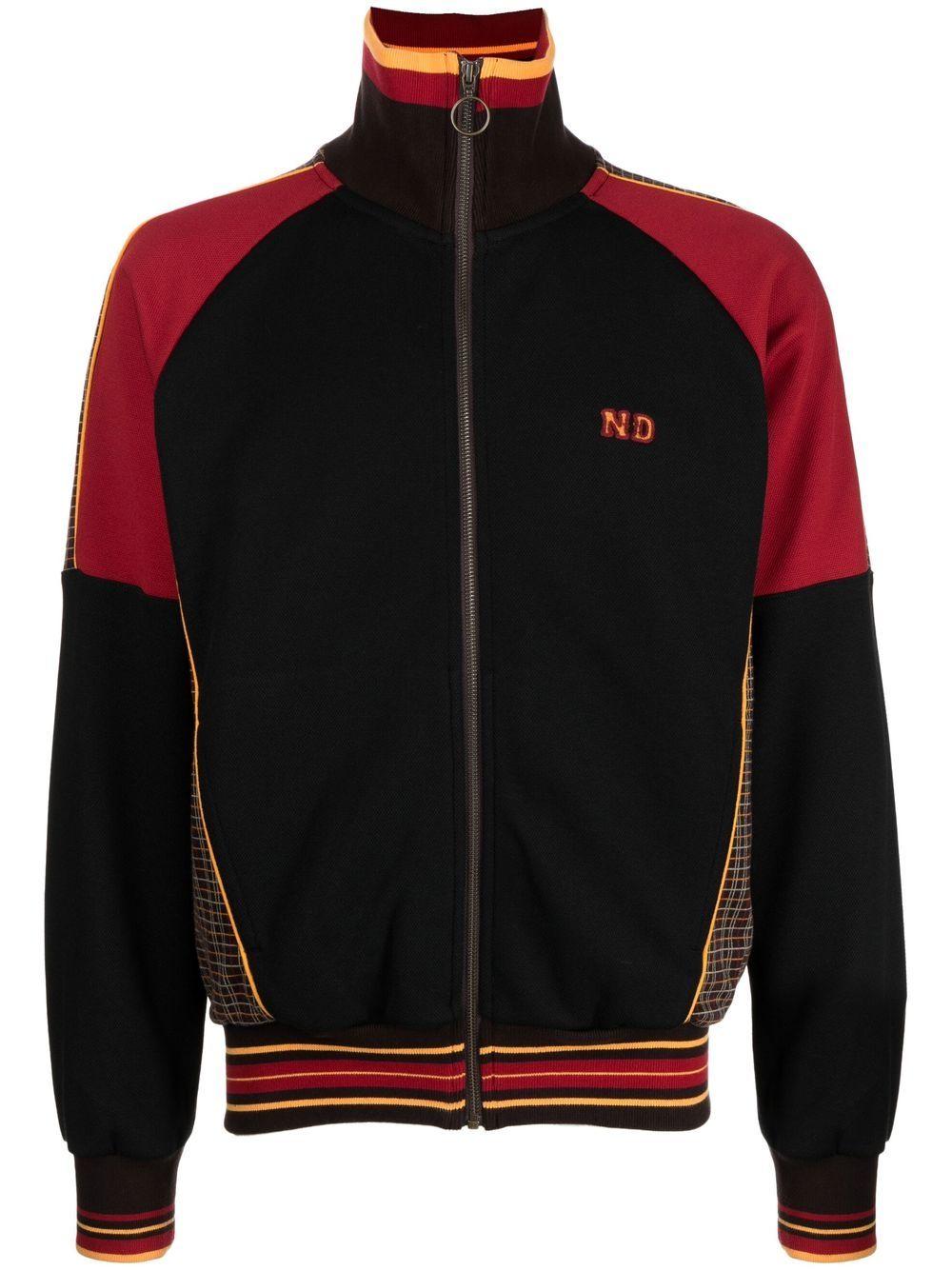Nicholas Daley Checked Zip-up Track Top in Black for Men | Lyst UK