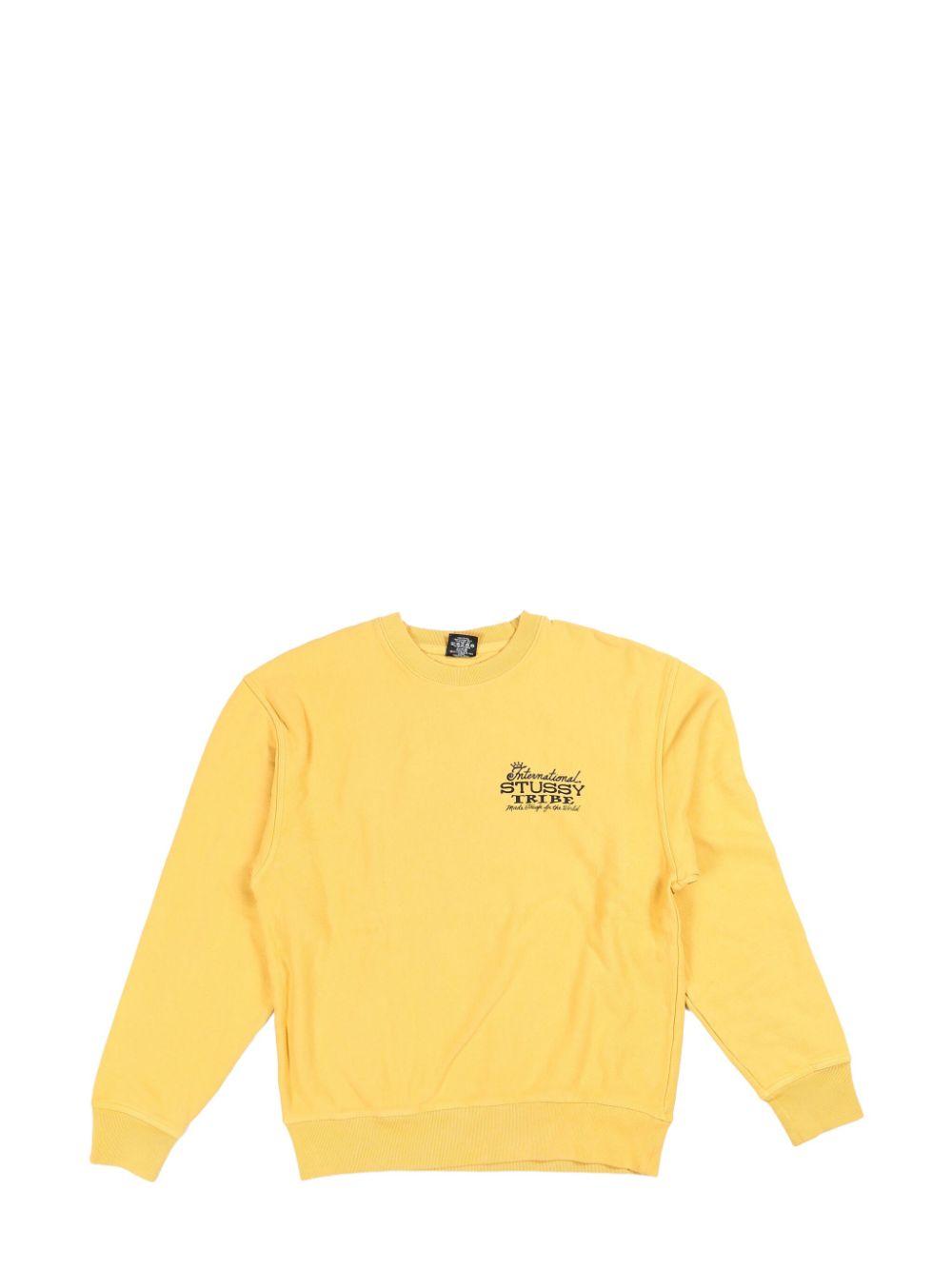 Stussy World Tour Sweatshirt in Yellow for Men Lyst UK