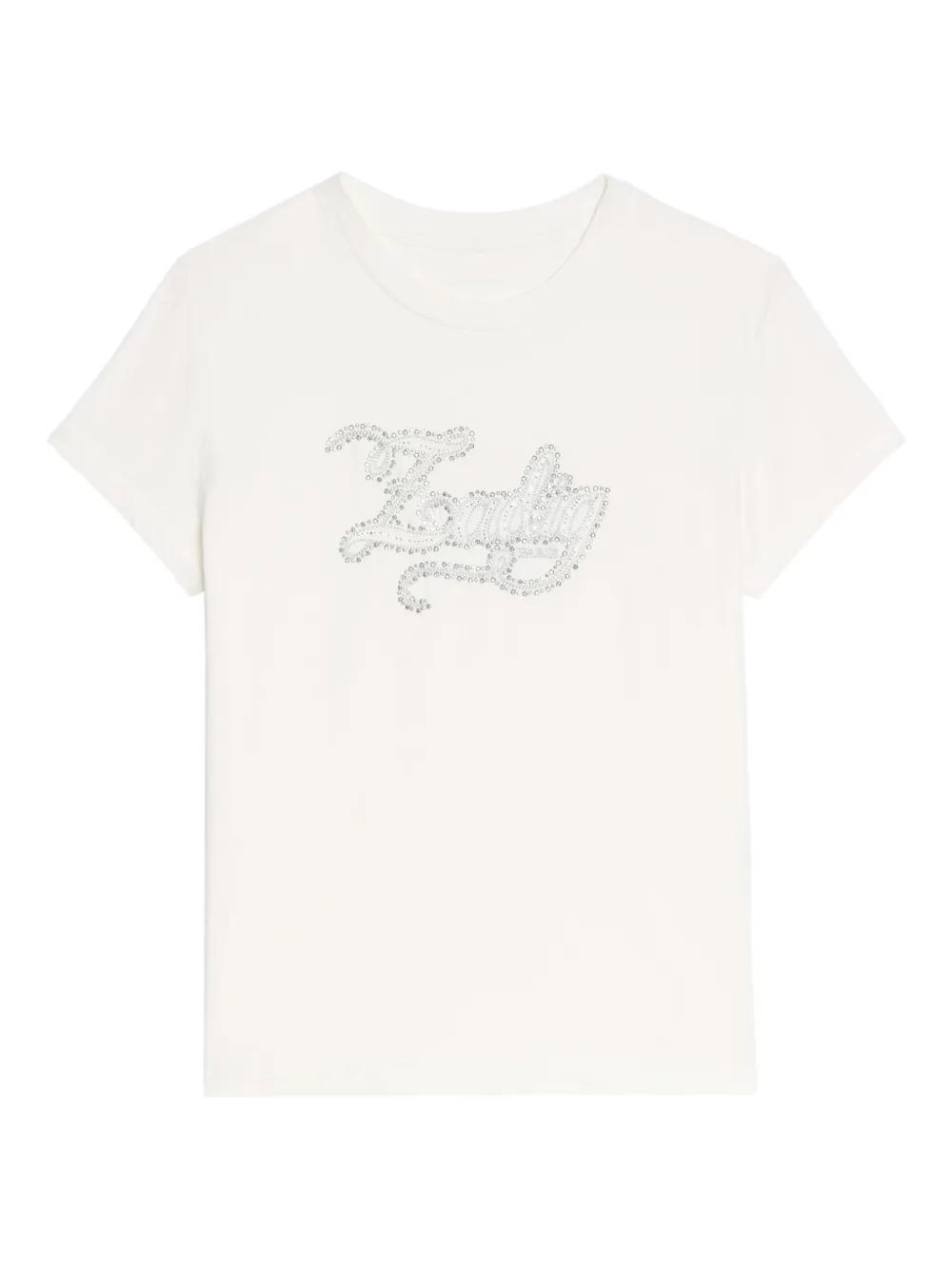 【関税 送料無料】Zadig&Voltaire ビジュートリム Tシャツ ZADIG＆VOLTAIRE(ザディグ エ ヴォルテール) AMOURTシャツ