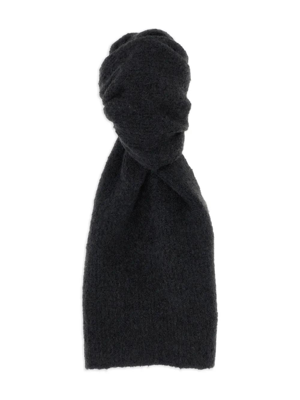 THE ROW ブラック マフラー　kaduna scarf THE ROW ブラック マフラー kaduna scarf THE ROW ブラック