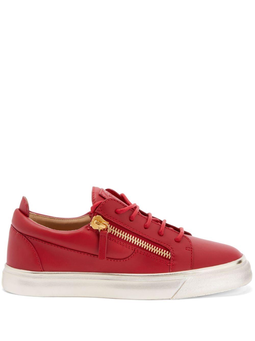 Giuseppe zanotti zip sneakers clearance