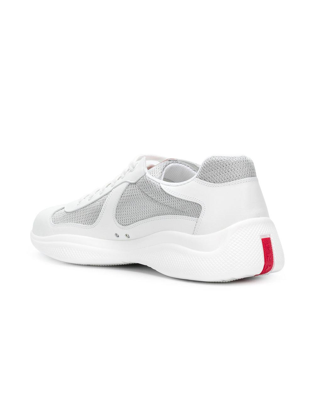 prada mens trainers white
