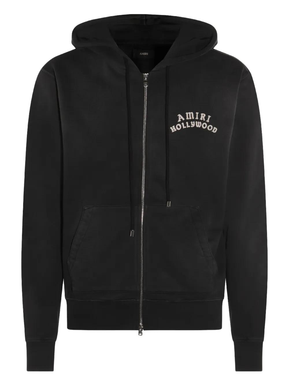 【関税込・国内発送】AMIRI HOLLYWOOD ZIP HOODIE Amiri Shadow Logo Stretch-Cotton Hoodie | Saks Fifth Avenue