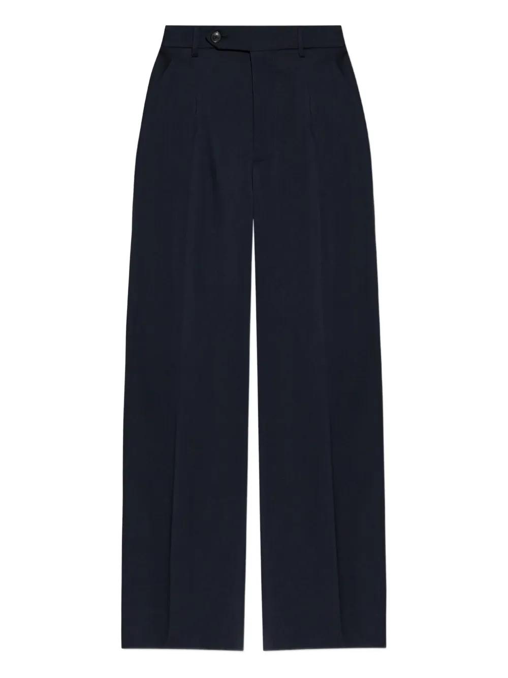 【関税・送料込み】VIVIENNE WESTWOOD BLUE NYLON WIDE PANTS Vivienne Westwood Jeans Size 34 FR
