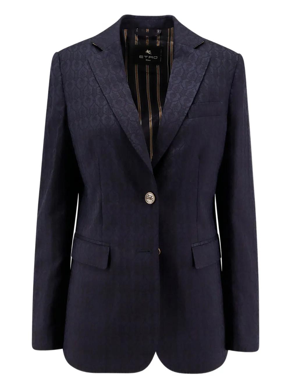 ボトムスその他 Etro Double-Breasted Notched Lapel Jacket Notched Lapel Welt Pocket Blazer in Light Tan - Retro, Indie