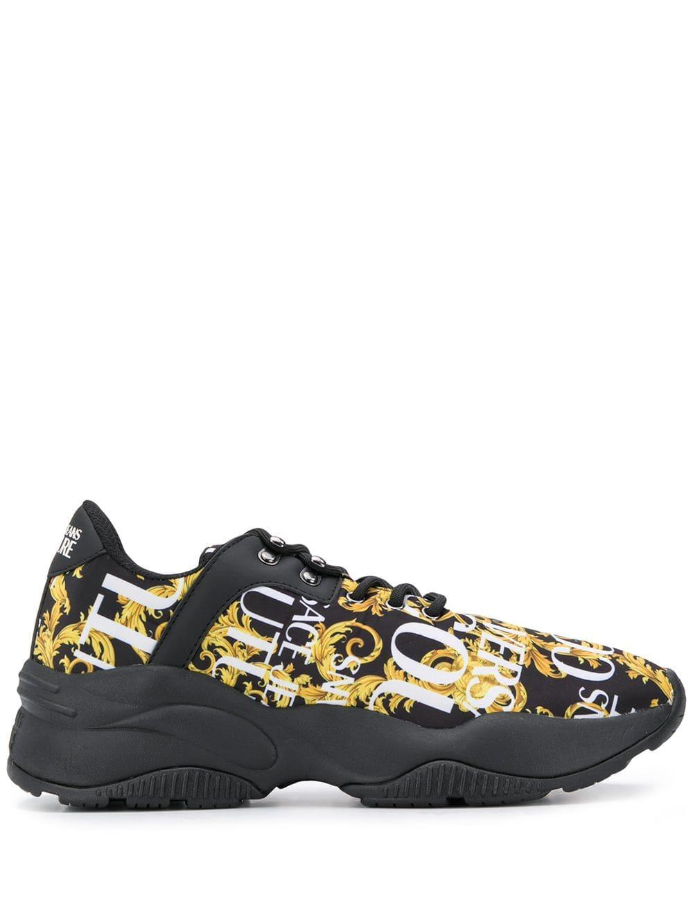 yellow and blue versace sneakers