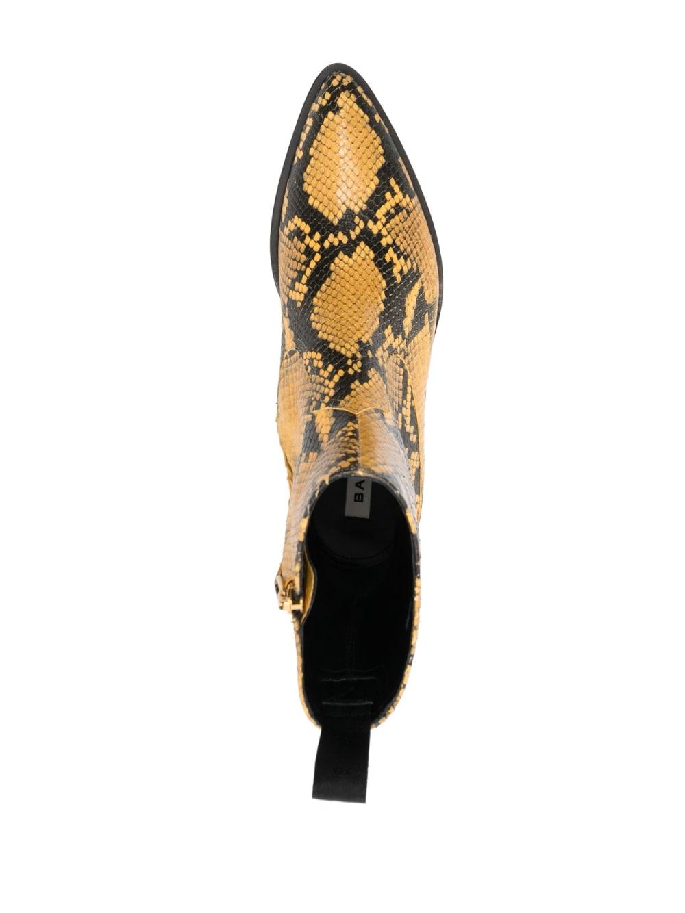 Bally Vegas python-print boots - Black
