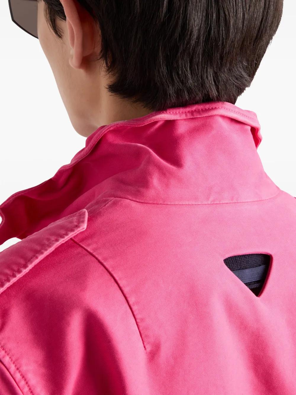 【PRADA】ナイロンジャケット ブルゾン ピンク GORE-TEX　42　XL PRADA】ナイロンジャケット ブルゾン ピンク GORE-TEX 42 XL PRADA