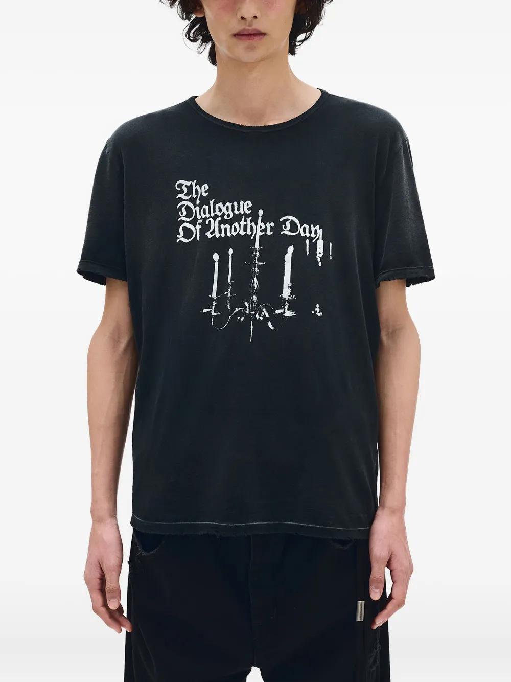 Ann Demeulemeester Chandelier-Print T-Shirt in Black for Men | Lyst