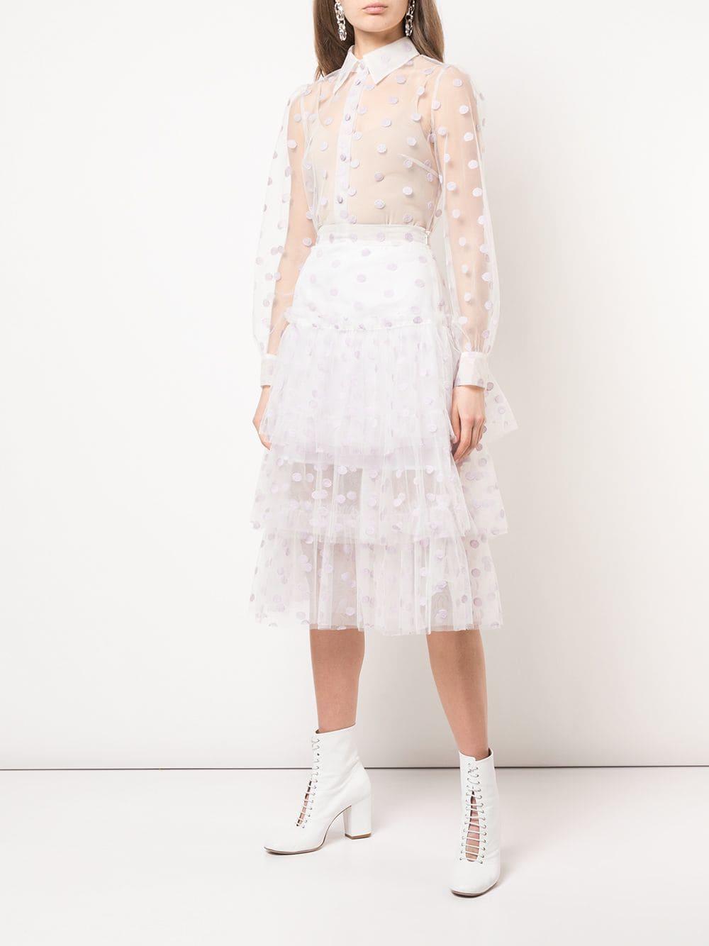 jill jill stuart polka dot tulle dress