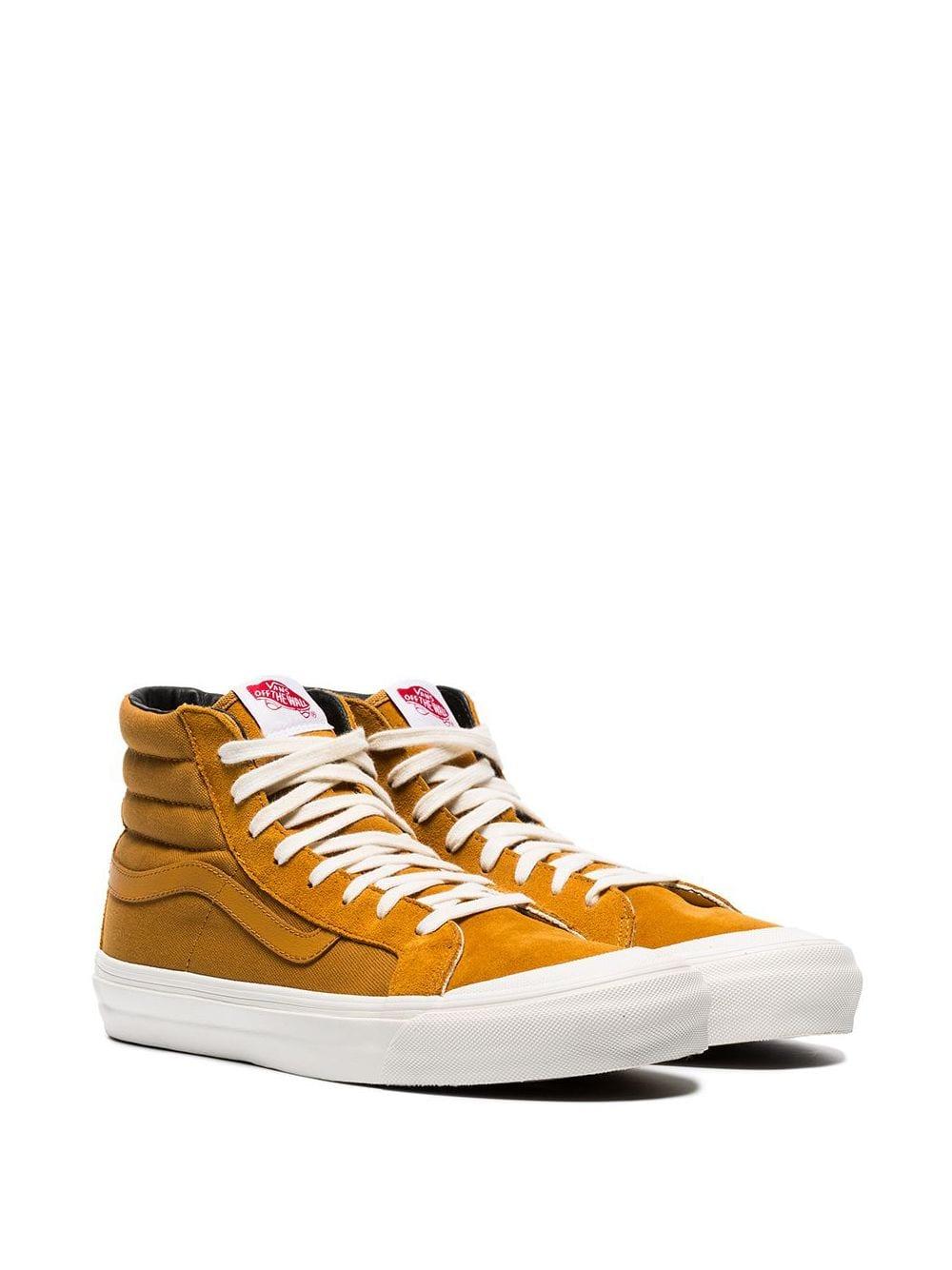 Vans Mustard Yellow Og Style 138 Hi-top Suede Sneakers for Men - Lyst