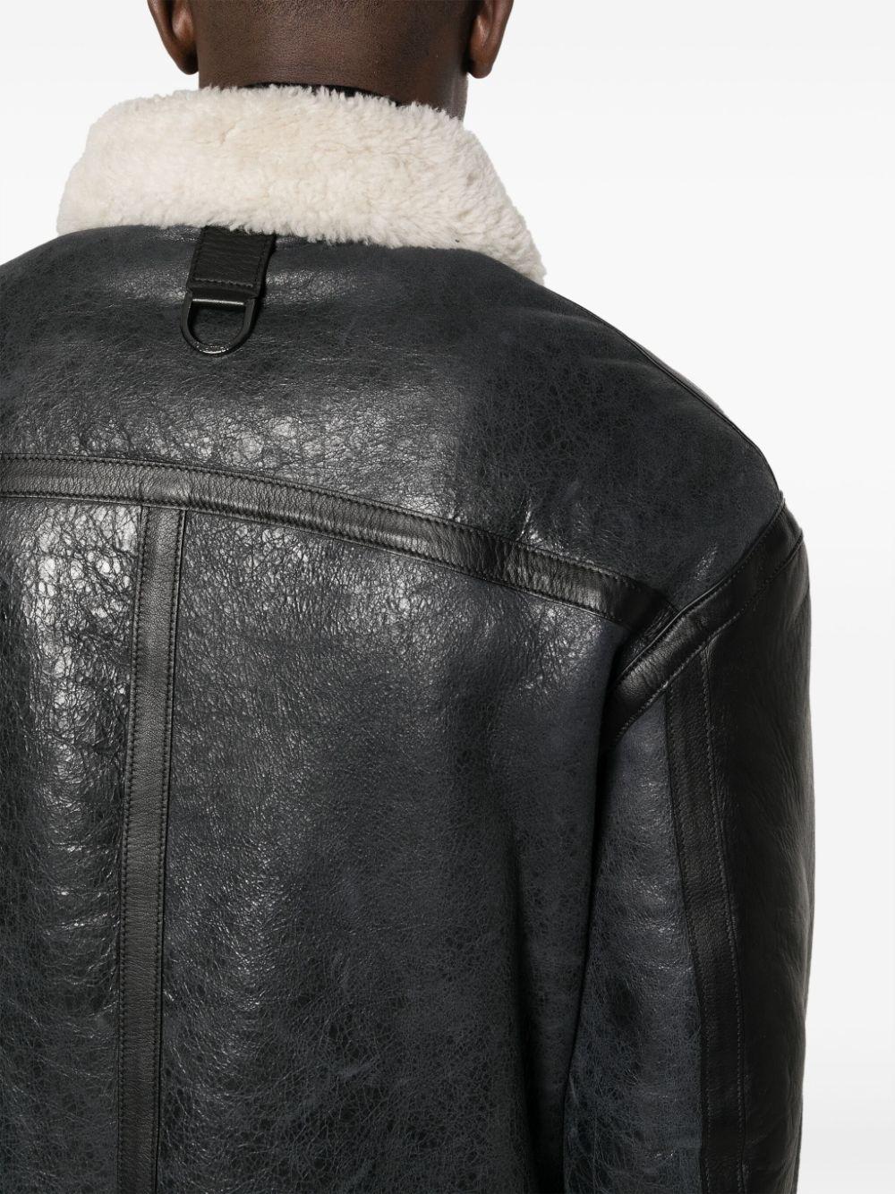 Neil barrett deals shearling jacket