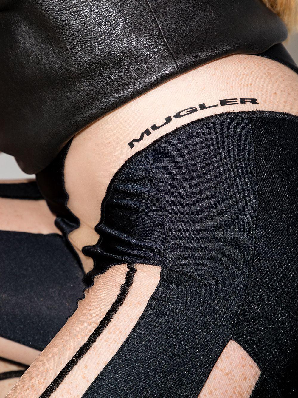 Mugler Hybrid Contour leggings in Black 