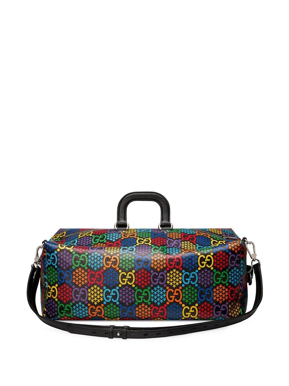 Gucci Canvas Medium GG Psychedelic Duffle in Black for Men | Lyst