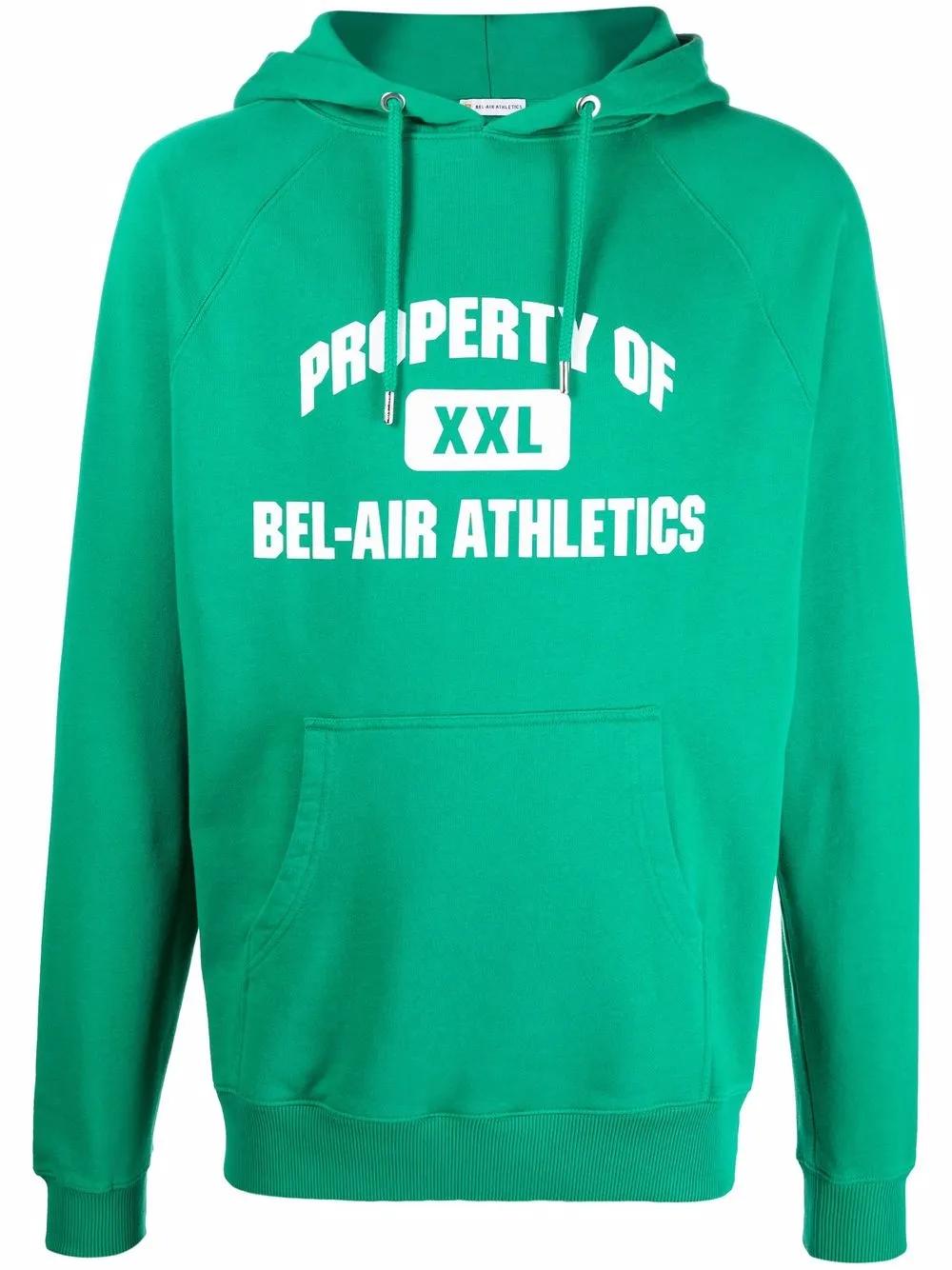 スウェット・トレーナー BEL-AIR ATHLETICS Logo Embroidered Hoodie Black BEL-AIR ATHLETICS Logo Embroidered Hoodie Black