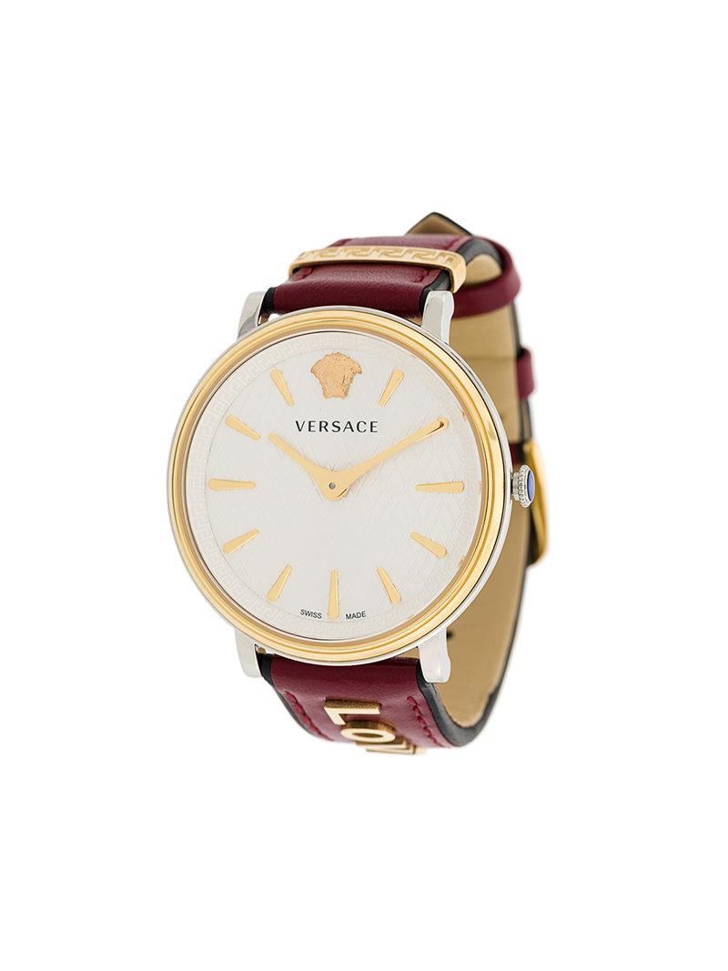 Versace V-circle Love Manifesto Watch in Red | Lyst