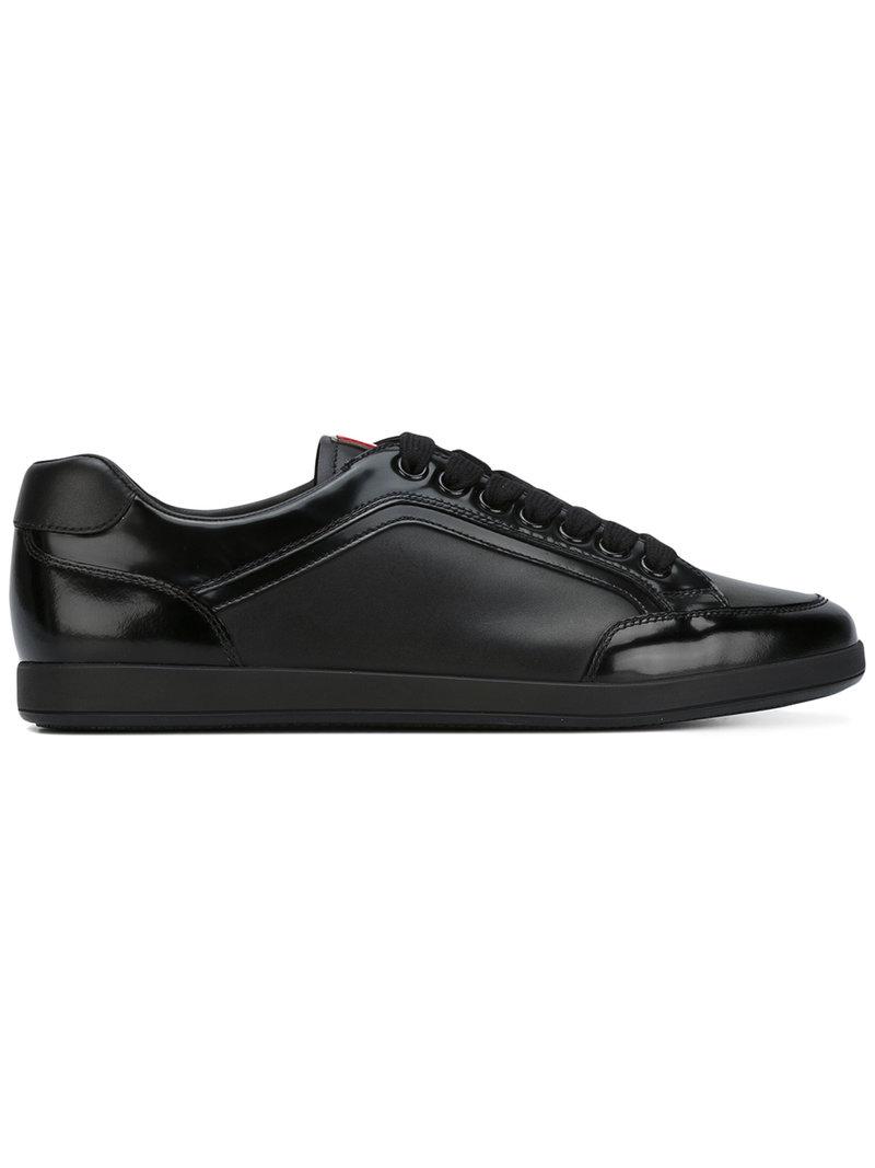 prada panelled low top sneakers