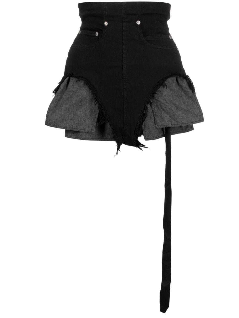 Rick Owens Exposed Pockets Cutoff Shorts in Black Lyst