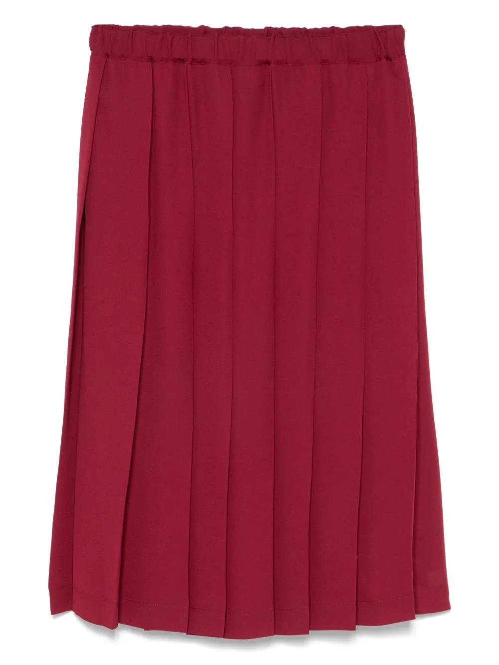 【送料&関税込】Comme des GarAons Ladies J-skirt Comme Des Garcons Womens Red Floral Jacquard Skirt