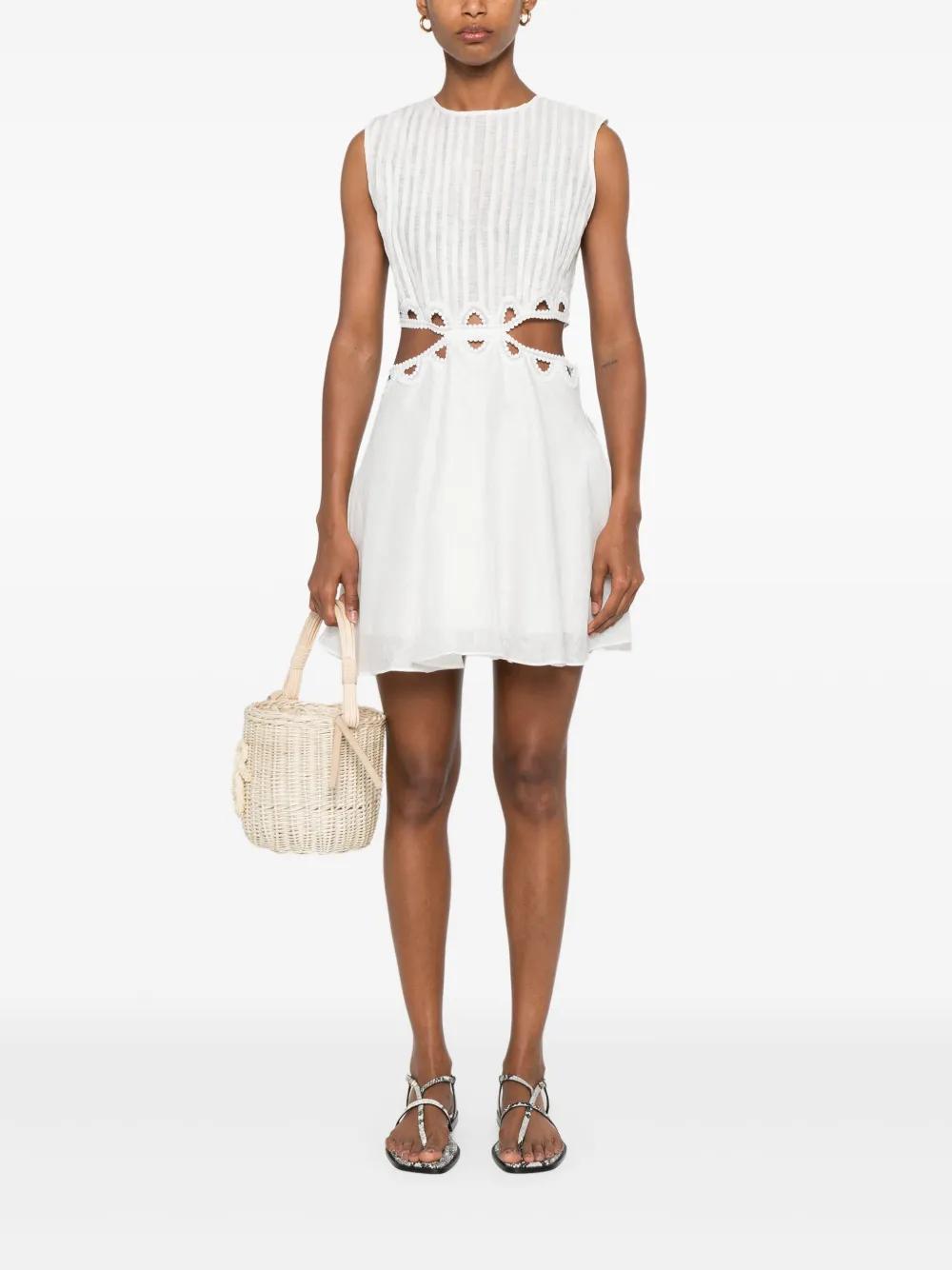 sandro-white-Cut-Out-Mini-