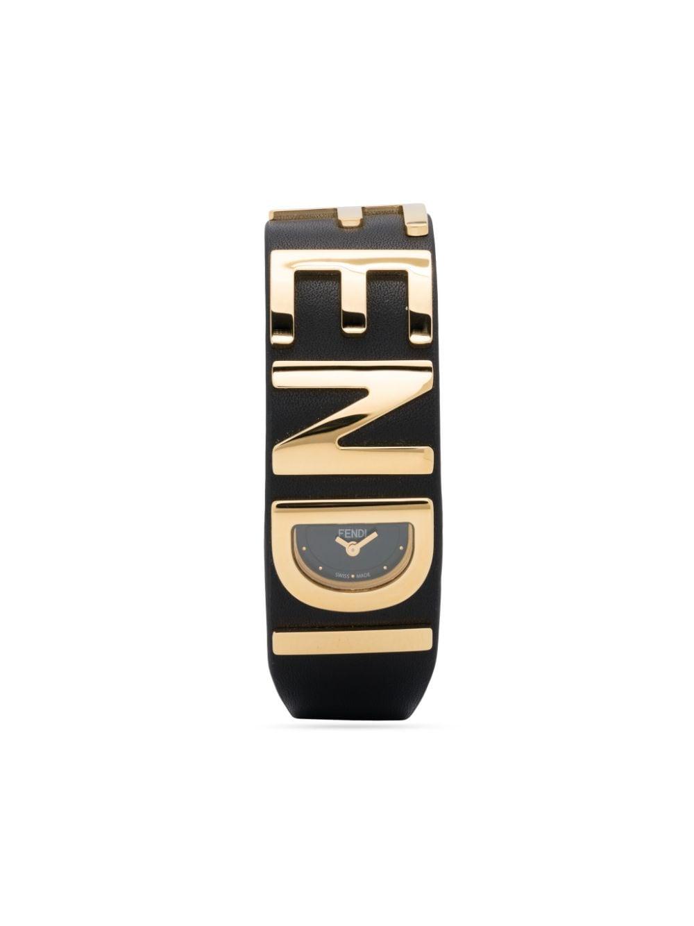 Fendi Graphy Horloge in het Zwart Lyst NL