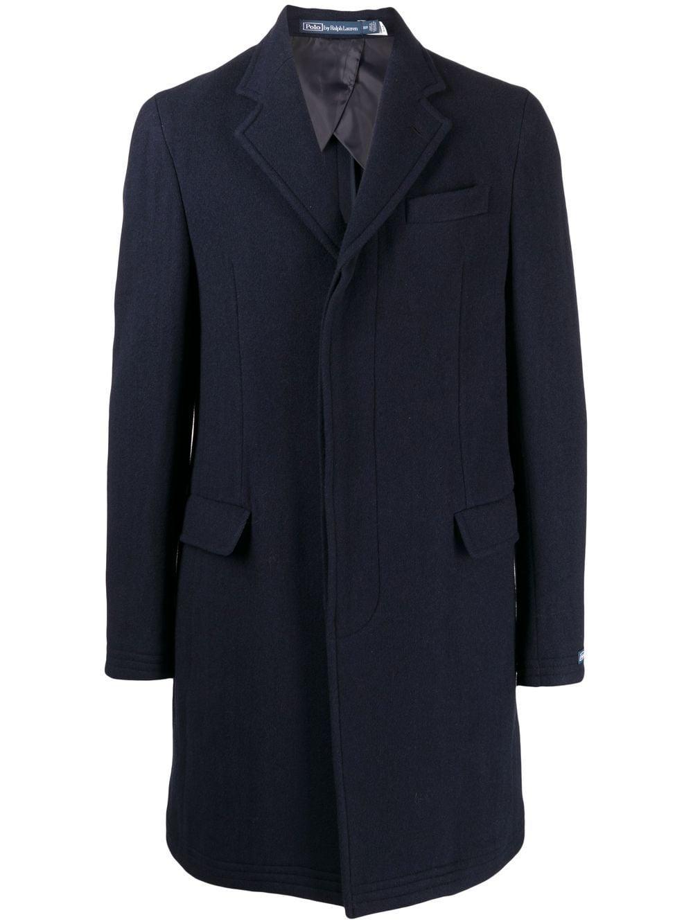Polo Ralph Lauren Paddock Single-breasted Top Coat in Blue for Men | Lyst