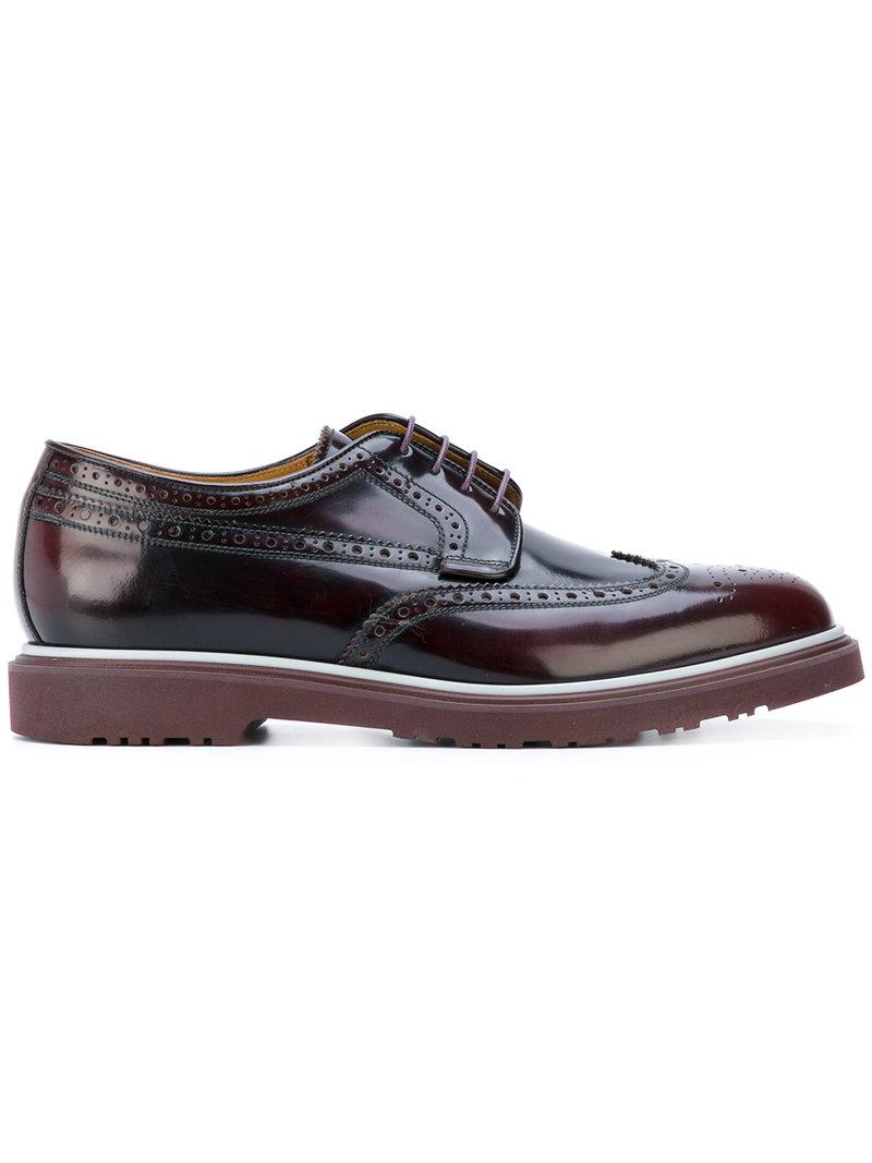 Paul Smith High Shine Crispin Brogues in Brown for Men | Lyst