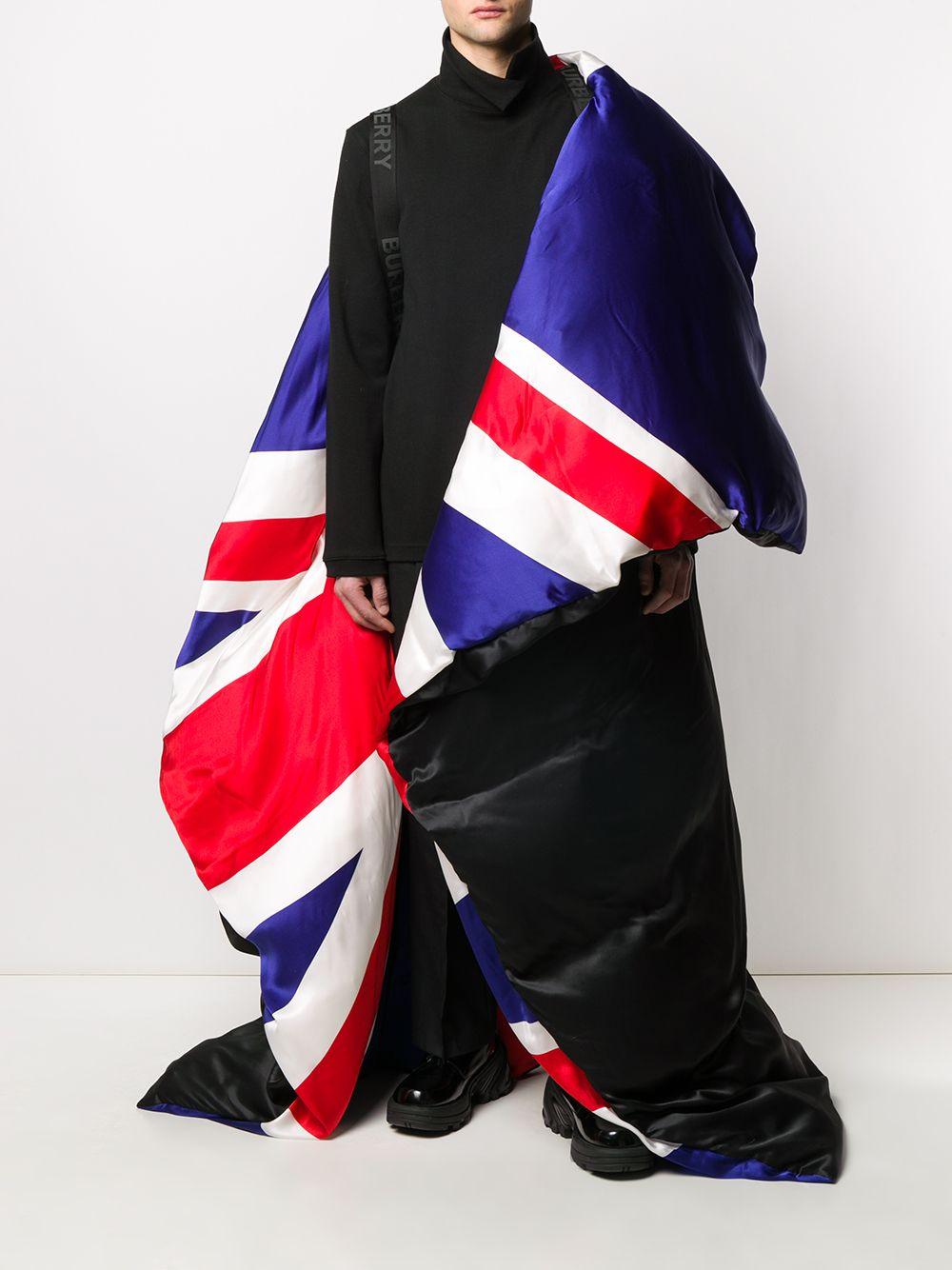 Burberry Union Jack Cape in Black | Lyst