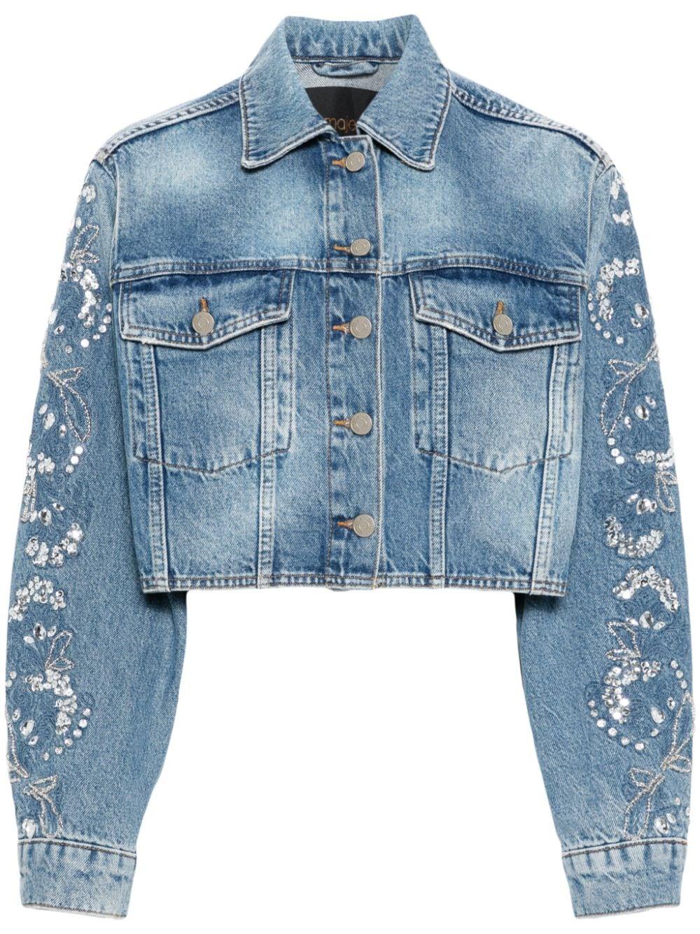 Vestes en jean et en denim Maje pour femme Reductions en ligne jusqu a 50 Lyst