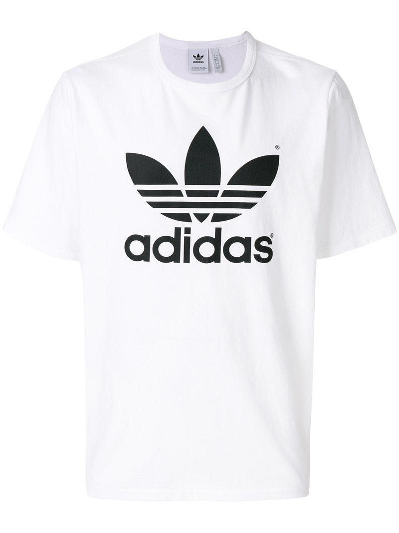 adidas Cotton 1-1 Replica Trefoil T-shirt in White for Men | Lyst