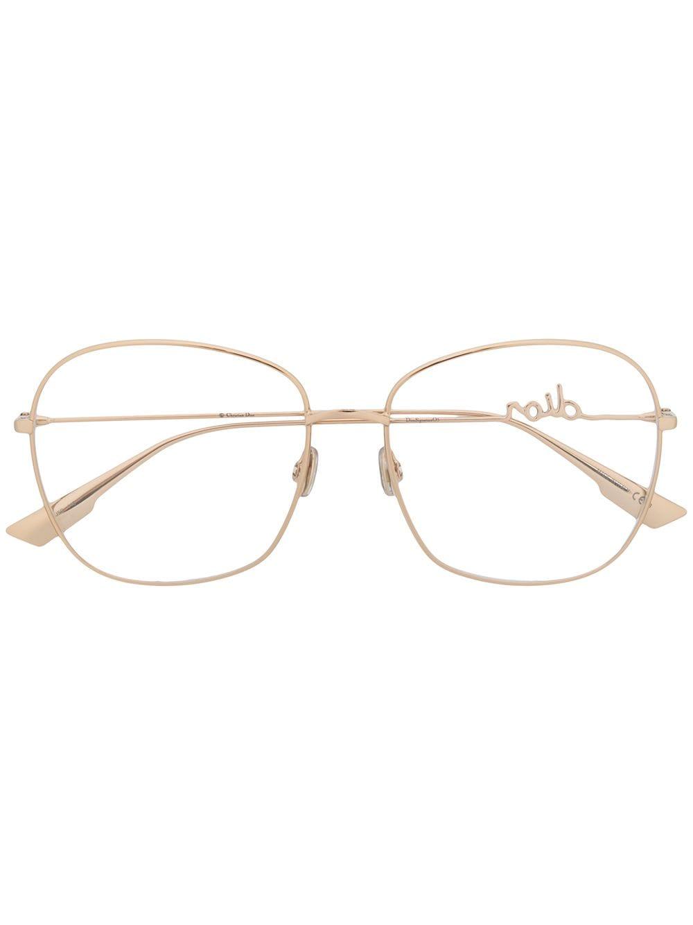 dior gold glasses frames