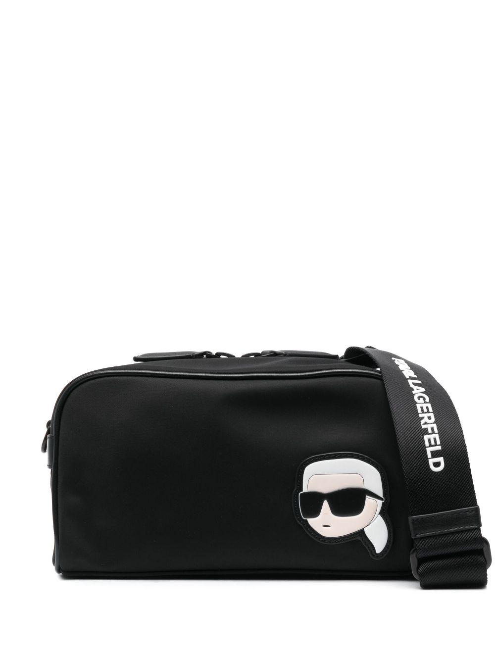 Karl Lagerfeld Ikonikmotif Camera Bag in Black for Men Lyst