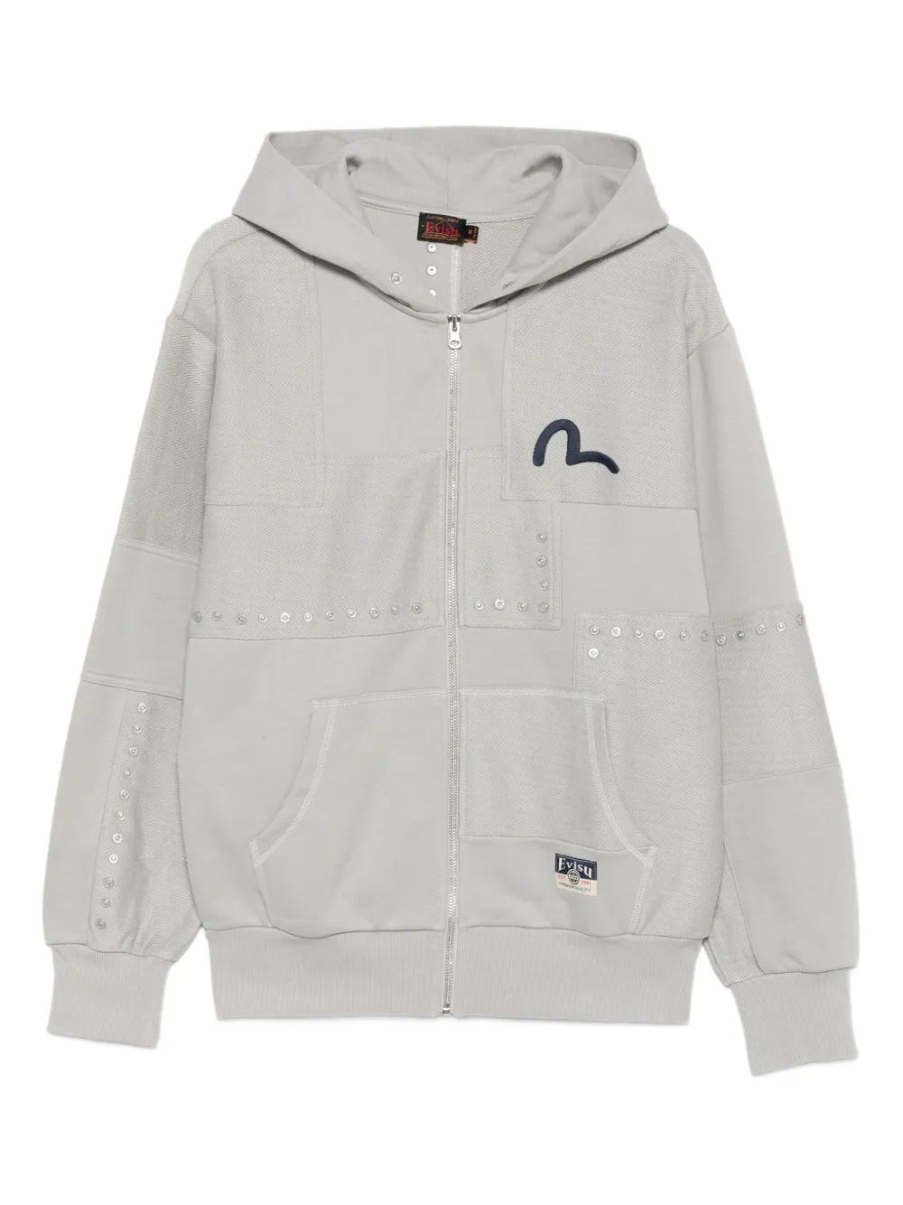 レッド EVISU ジップパーカー (エヴィス) パーカー EVISU（パーカー