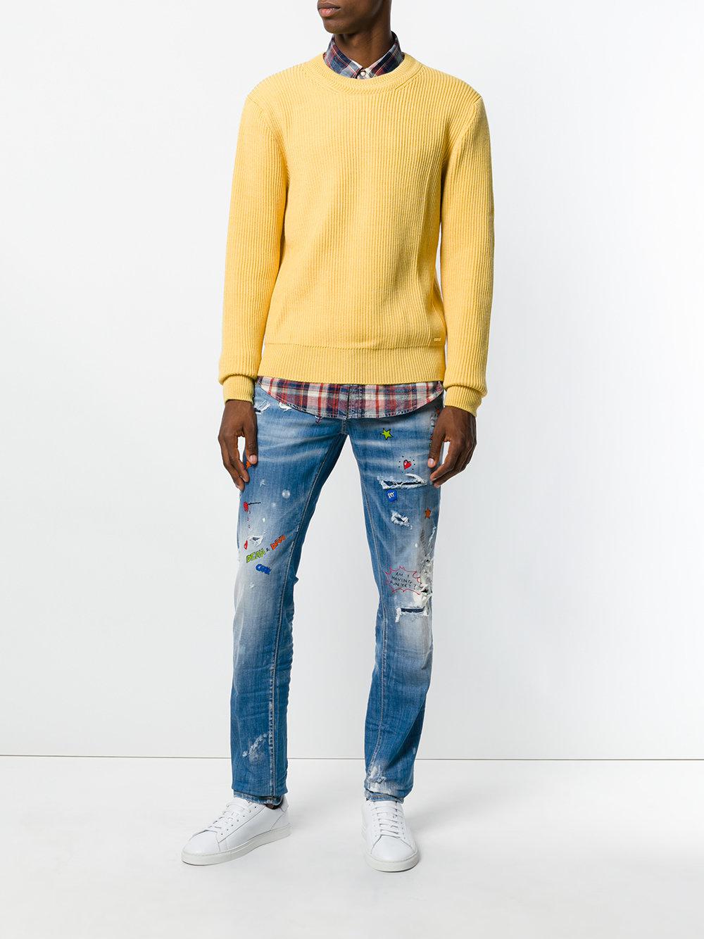 dsquared graffiti jeans