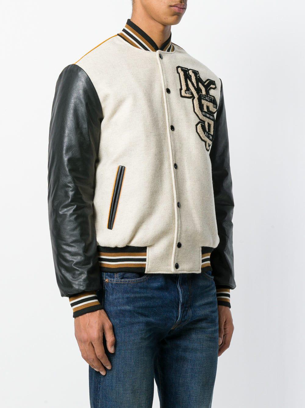 schott nyc varsity jacket