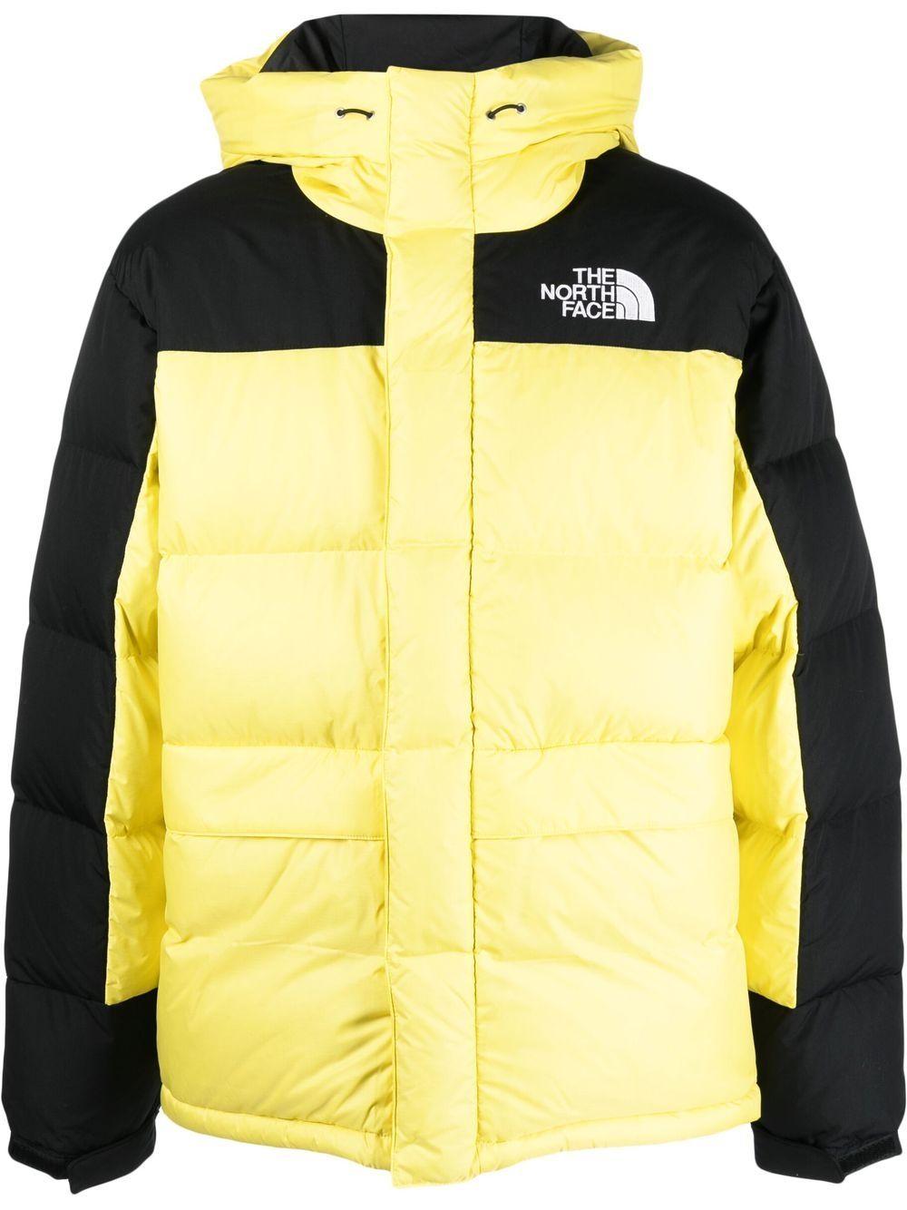 The North Face Two-tone Hooded Quilted Coat in Yellow for Men | Lyst