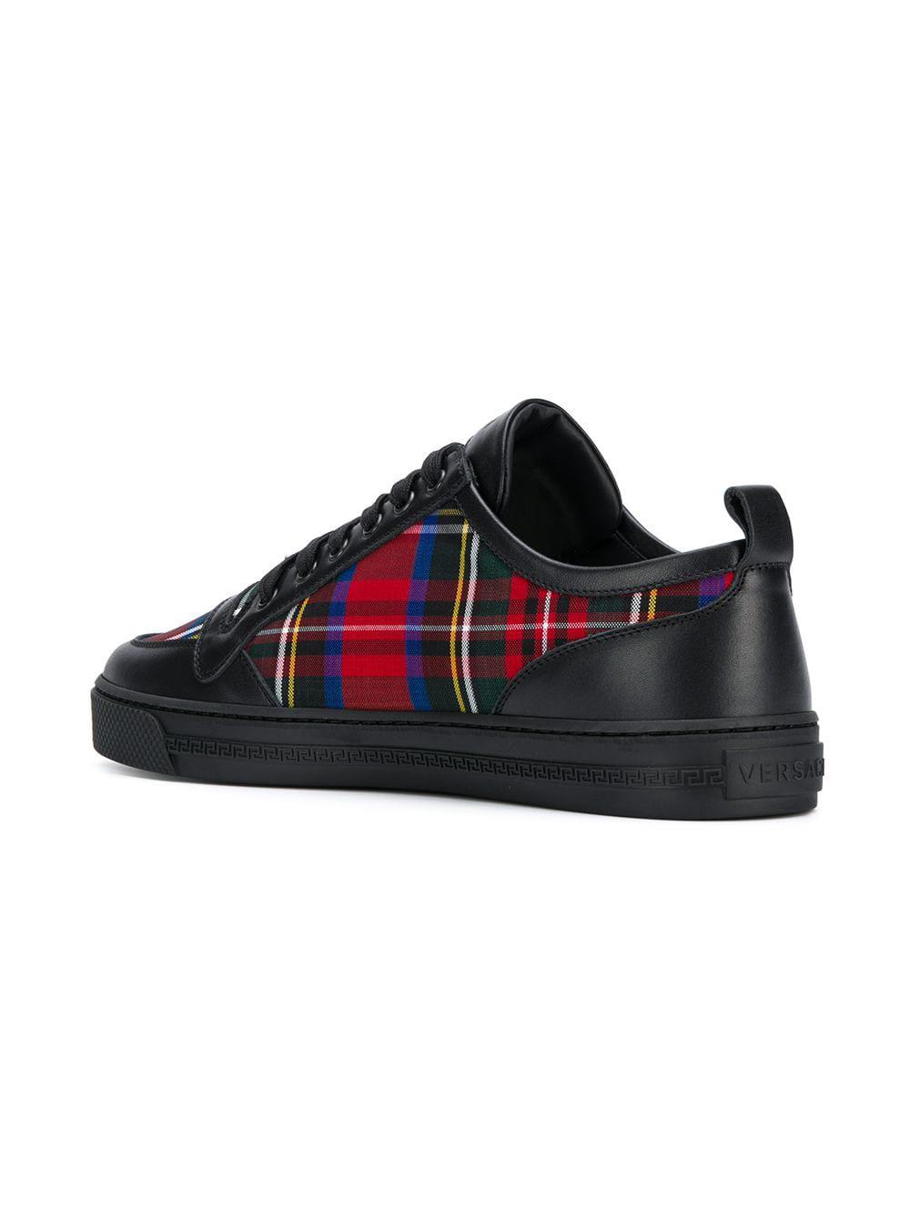 plaid versace sneakers