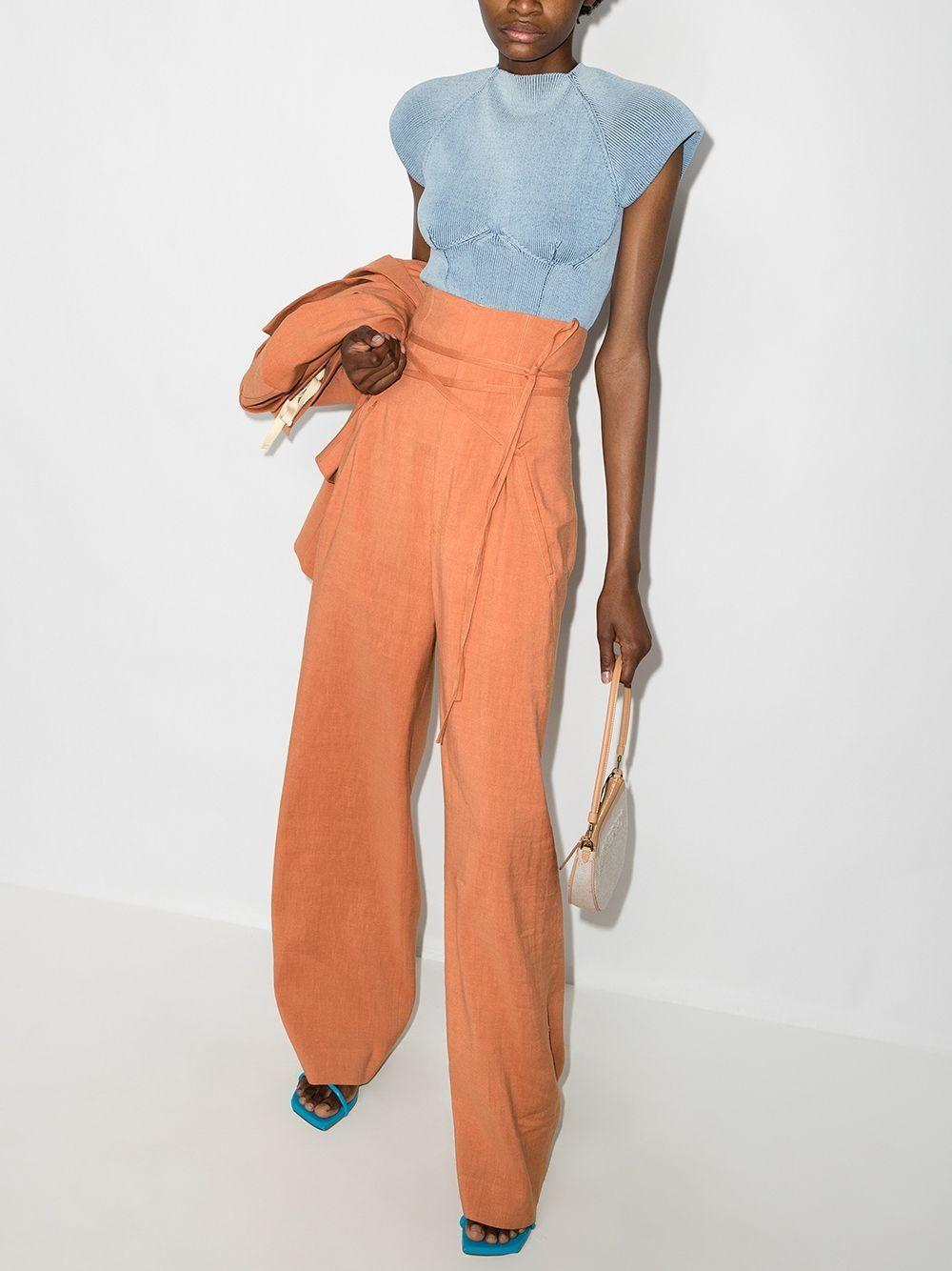 Jacquemus Novio High-waisted Trousers in Orange | Lyst Canada