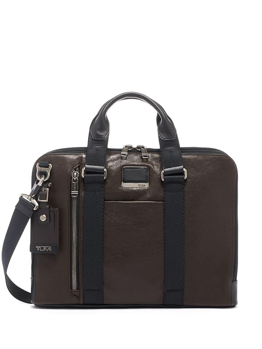 Tumi Leather Aviano Laptop Bag in Brown for Men Lyst